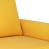 Canapé à 2 places Jaune 120 cm Velours 
