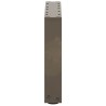 Pieds de table basse en U, 2 pièces, acier naturel, 40 x (30-31) cm 