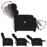 Fauteuil de massage inclinable Noir Tissu 