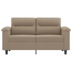 Canapé à 2 places Taupe 120 cm Tissu microfibre 