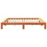 Cadre de lit sans matelas cire marron 180x200cm bois pin massif 