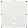 Portant de bois chauffage blanc 40x40x40 cm 