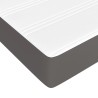 Matelas de lit à ressorts ensachés Gris 140x190x20cm Similicuir 