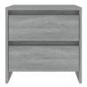 Table de chevet sonoma gris 45x34,5x44,5 cm bois d’ingénierie 