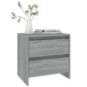 Table de chevet sonoma gris 45x34,5x44,5 cm bois d’ingénierie 