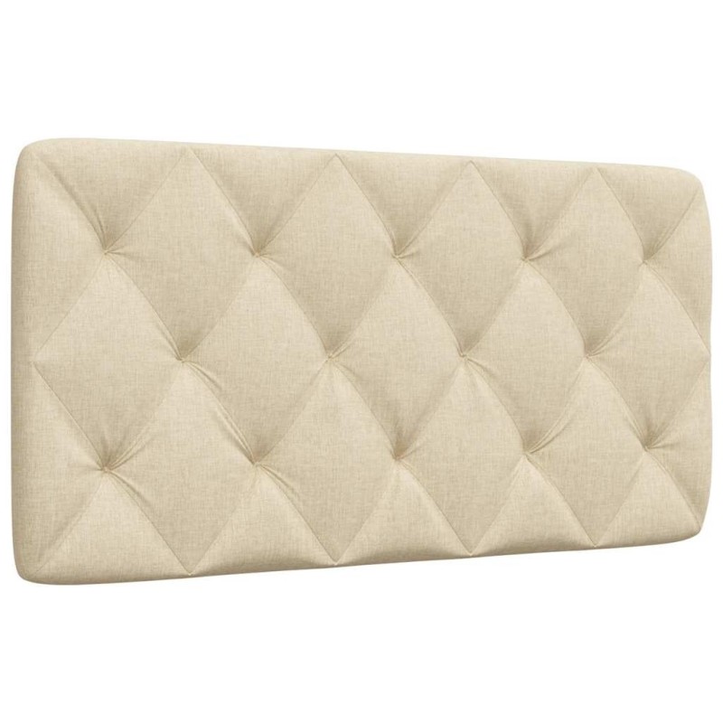 Coussin de tête de lit crème 100 cm tissu 
