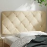Coussin de tête de lit crème 100 cm tissu 