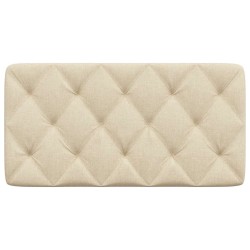 Coussin de tête de lit crème 100 cm tissu 