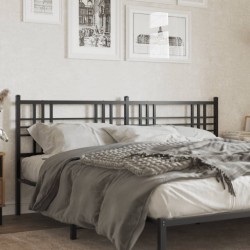 Tête de lit métal noir 193 cm 