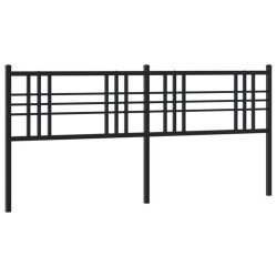 Tête de lit métal noir 193 cm 