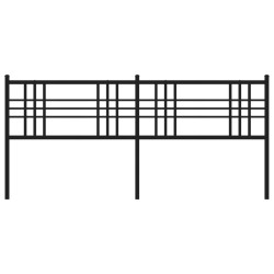 Tête de lit métal noir 193 cm 