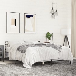 Cadre de lit sans matelas sonoma gris 160x200 cm 