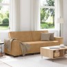 Canapé à 3 places Marron 180 cm Velours 
