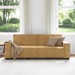 Canapé à 3 places Marron 180 cm Velours 