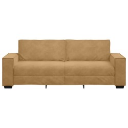 Canapé à 3 places Marron 180 cm Velours 