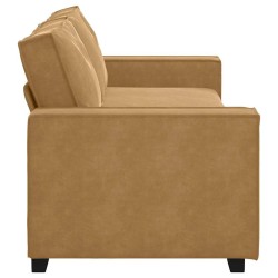 Canapé à 3 places Marron 180 cm Velours 