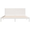 Cadre de lit extra long sans matelas 200x220 cm bois massif 