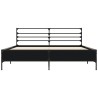 Cadre de lit sans matelas noir 160x200 cm 