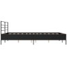 Cadre de lit sans matelas noir 160x200 cm 