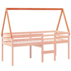 Toit de lit pour enfants 199x80,5x88 cm bois de pin massif 