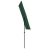 Parasol de jardin avec mât en aluminium 180x110 cm vert 
