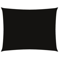 Voile de parasol tissu oxford rectangulaire 6x8 m noir 