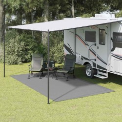 Tapis de tente gris clair 4,5x2,5 m 