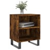 Table de chevet chêne fumé 40x30x50 cm bois d'ingénierie 