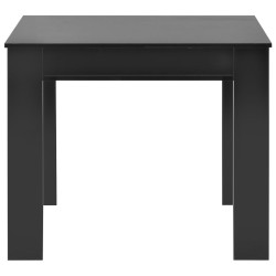Table à manger extensible Noir brillant 175x90x75 cm 
