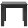 Table à manger extensible Noir brillant 175x90x75 cm 