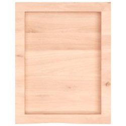 Comptoir de salle de bain 40x50x(2-6) cm bois massif non traité 