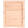 Comptoir de salle de bain 40x50x(2-6) cm bois massif non traité 