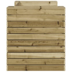 Banc avec jardinières 167,5x60x65 cm bois de pin imprégné 
