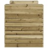 Banc avec jardinières 167,5x60x65 cm bois de pin imprégné 