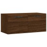 Armoire murale chêne marron 80x36,5x35 cm bois d'ingénierie 