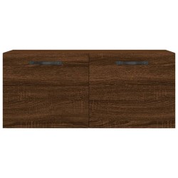 Armoire murale chêne marron 80x36,5x35 cm bois d'ingénierie 