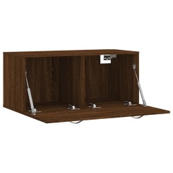 Armoire murale chêne marron 80x36,5x35 cm bois d'ingénierie 