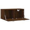 Armoire murale chêne marron 80x36,5x35 cm bois d'ingénierie 