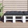Coussin de palette anthracite 120x80x12 cm tissu 
