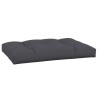Coussin de palette anthracite 120x80x12 cm tissu 