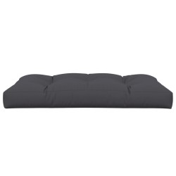 Coussin de palette anthracite 120x80x12 cm tissu 
