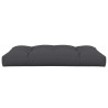 Coussin de palette anthracite 120x80x12 cm tissu 