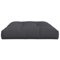 Coussin de palette anthracite 120x80x12 cm tissu 