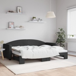 Lit de jour avec gigogne sans matelas 80x200 cm 
