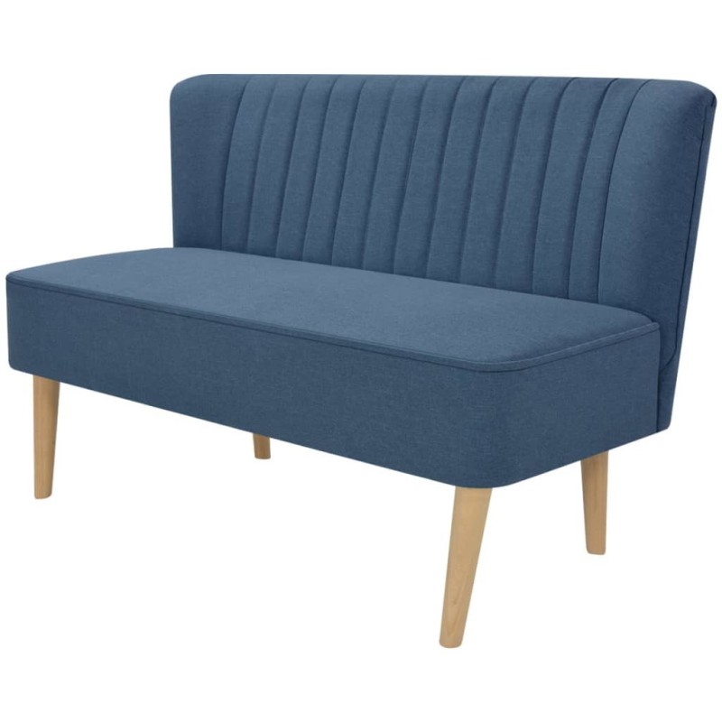Canapé 117x55,5x77 cm Tissu Bleu Canapé 117x55,5x77 cm Tissu Bleu