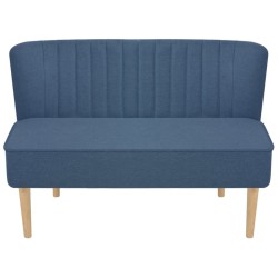 Canapé 117x55,5x77 cm Tissu Bleu  
