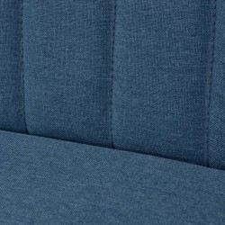 Canapé 117x55,5x77 cm Tissu Bleu  