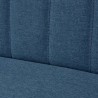 Canapé 117x55,5x77 cm Tissu Bleu  