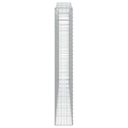 Panier de gabions arqué 400x30x200/220 cm Fer galvanisé 