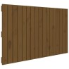 Tête de lit murale Marron miel 108x3x60 cm Bois massif de pin 